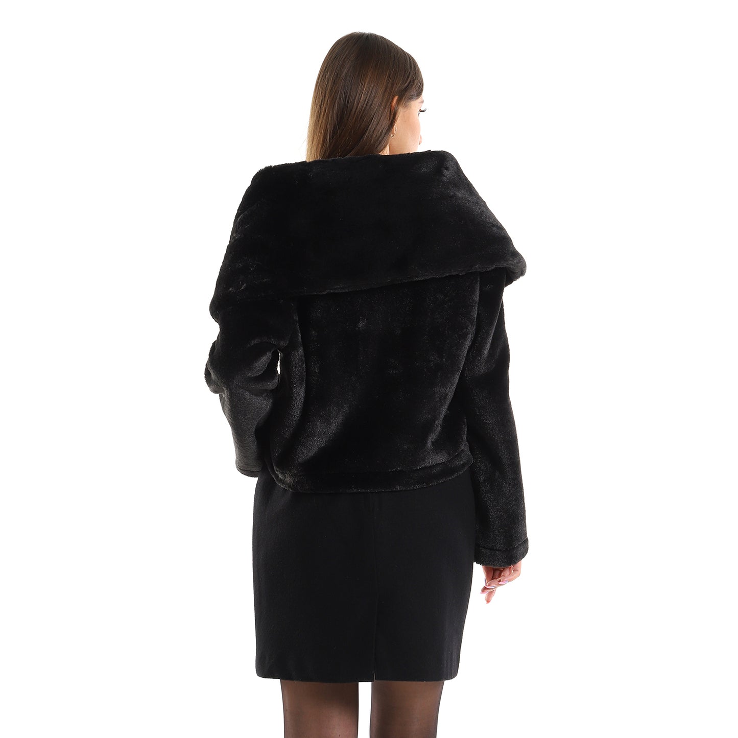Fur Cropped Jacket