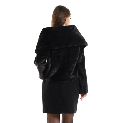 Fur Cropped Jacket
