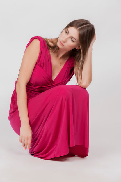 Multi Ways Casual Plain Dress