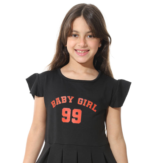 Front Printed Dress