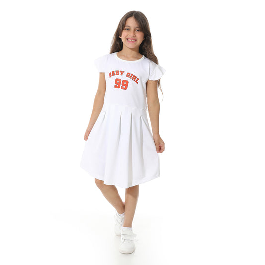 Front Printed Dress