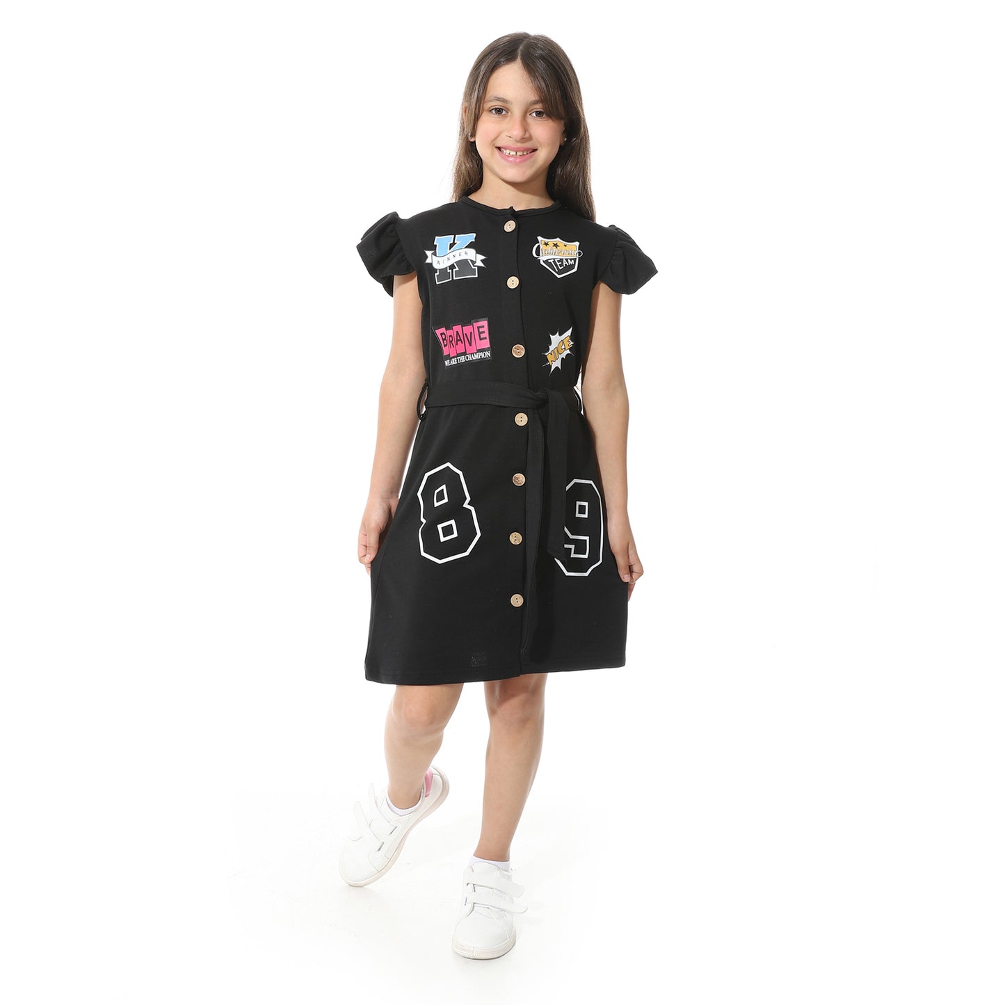 Front Printed Dress