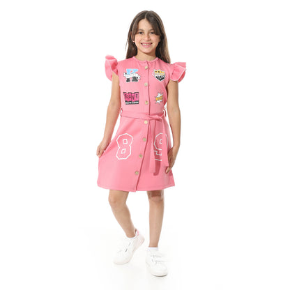 Front Printed Dress