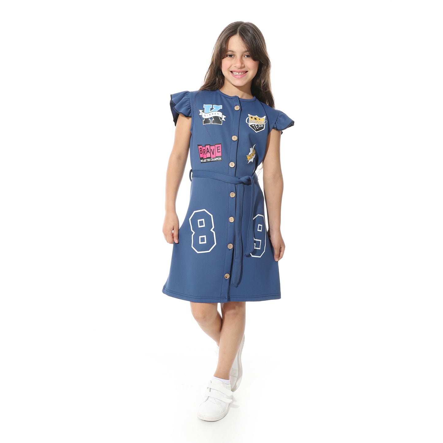 Front Printed Dress
