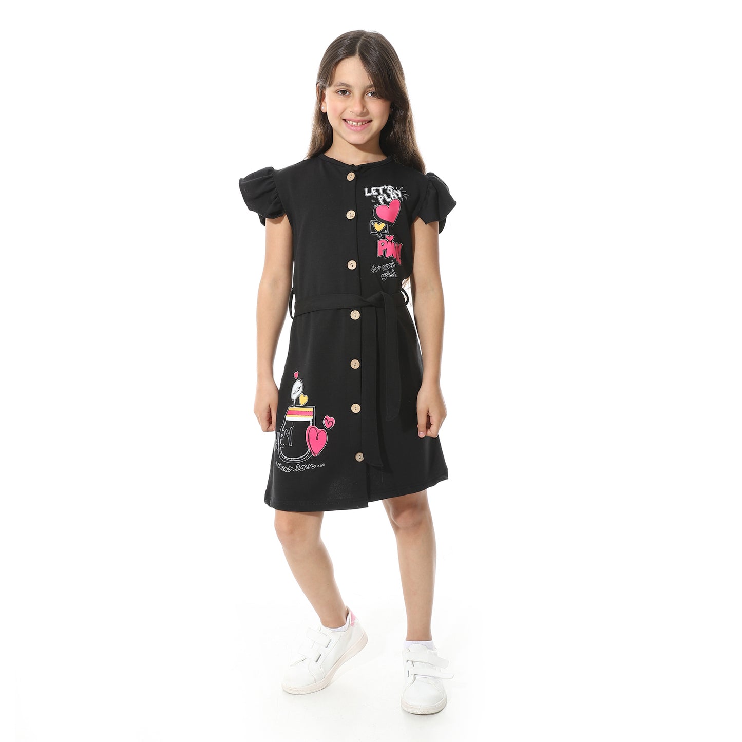 Front Printed Dress