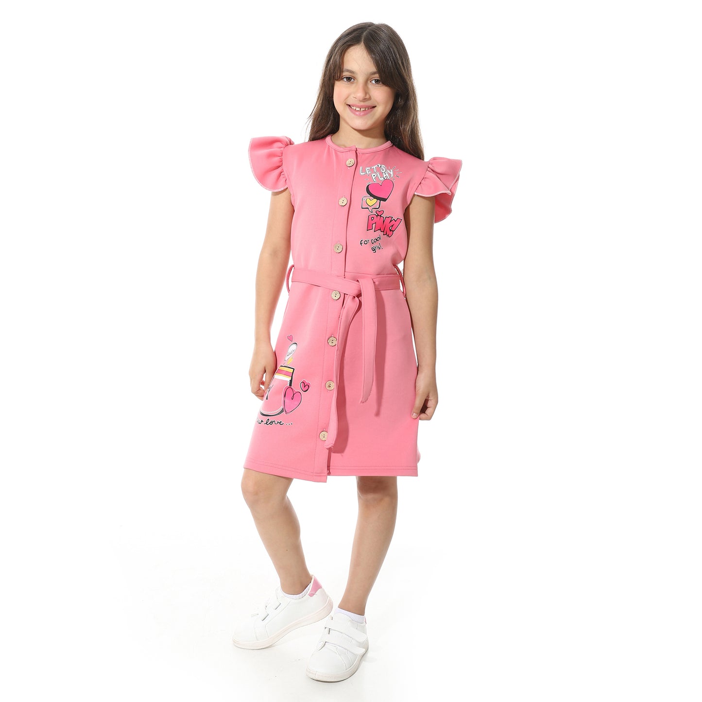 Front Printed Dress