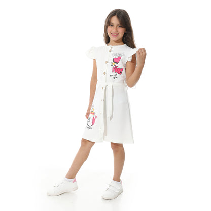 Front Printed Dress