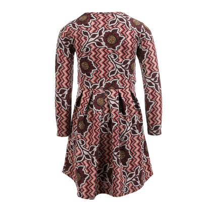 kady-girls-long sleeves printed dress