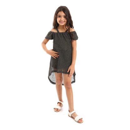 Kady Girls Off Shoulders Slip On Dress