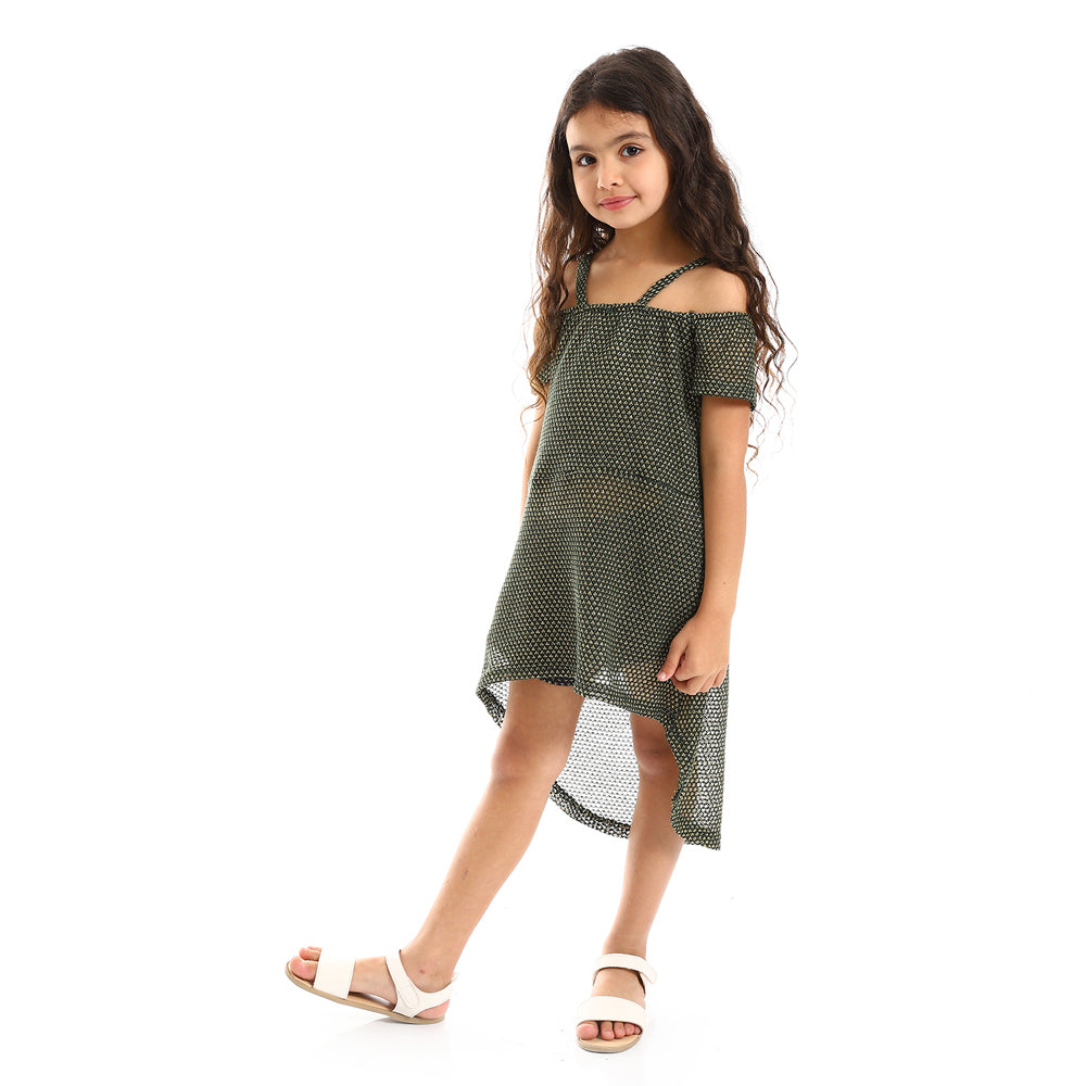 Kady Girls Off Shoulders Slip On Dress