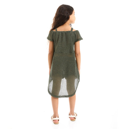 Kady Girls Off Shoulders Slip On Dress