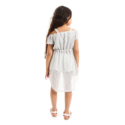 kady Elastic Waist Off Shoulders Dress girls