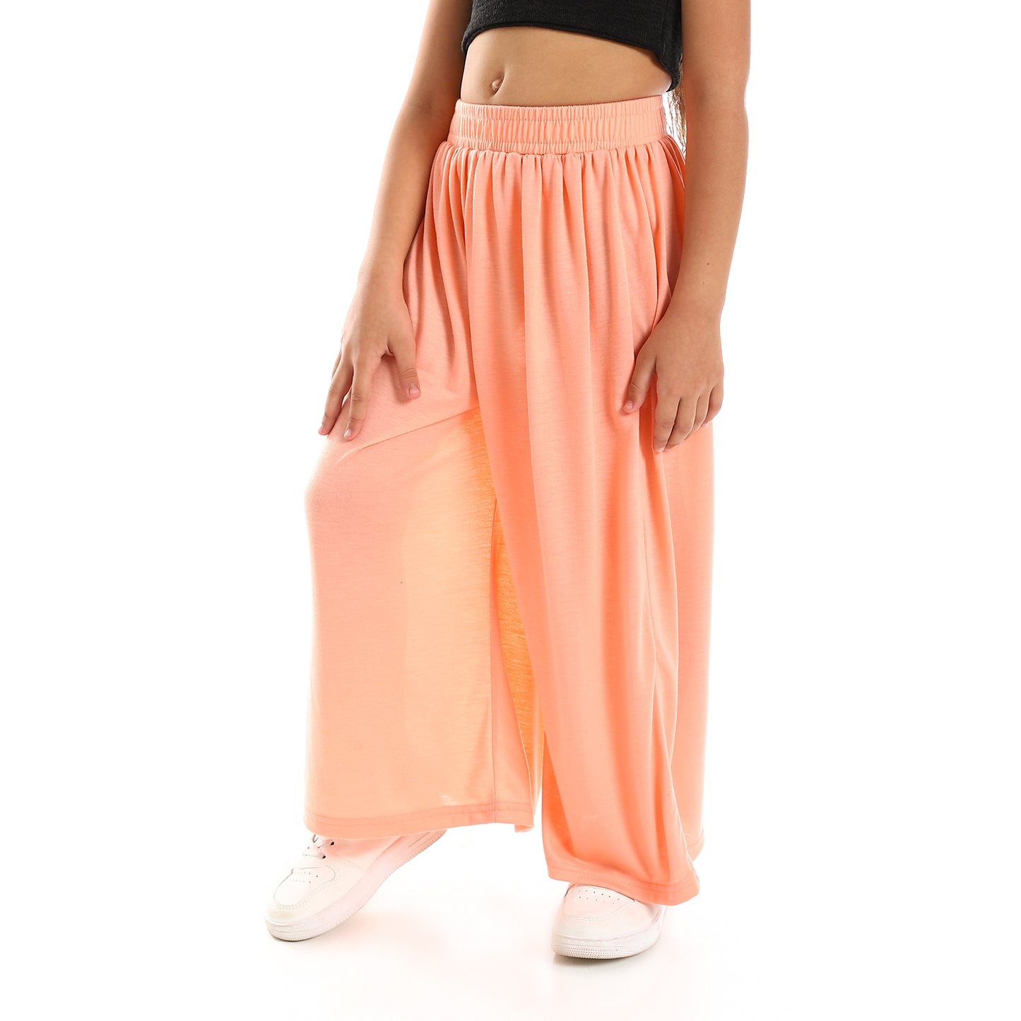 kady Girls Wide Leg Solid Pants