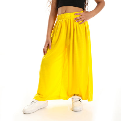 kady Girls Wide Leg Solid Pants