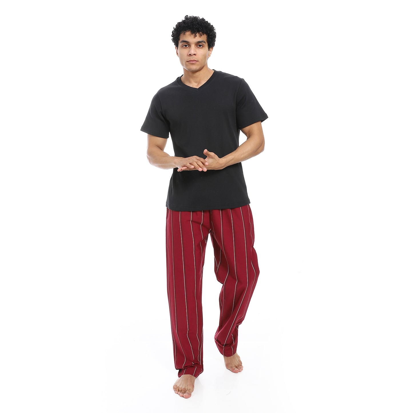 v neck pajama with pants