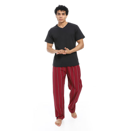 v neck pajama with pants