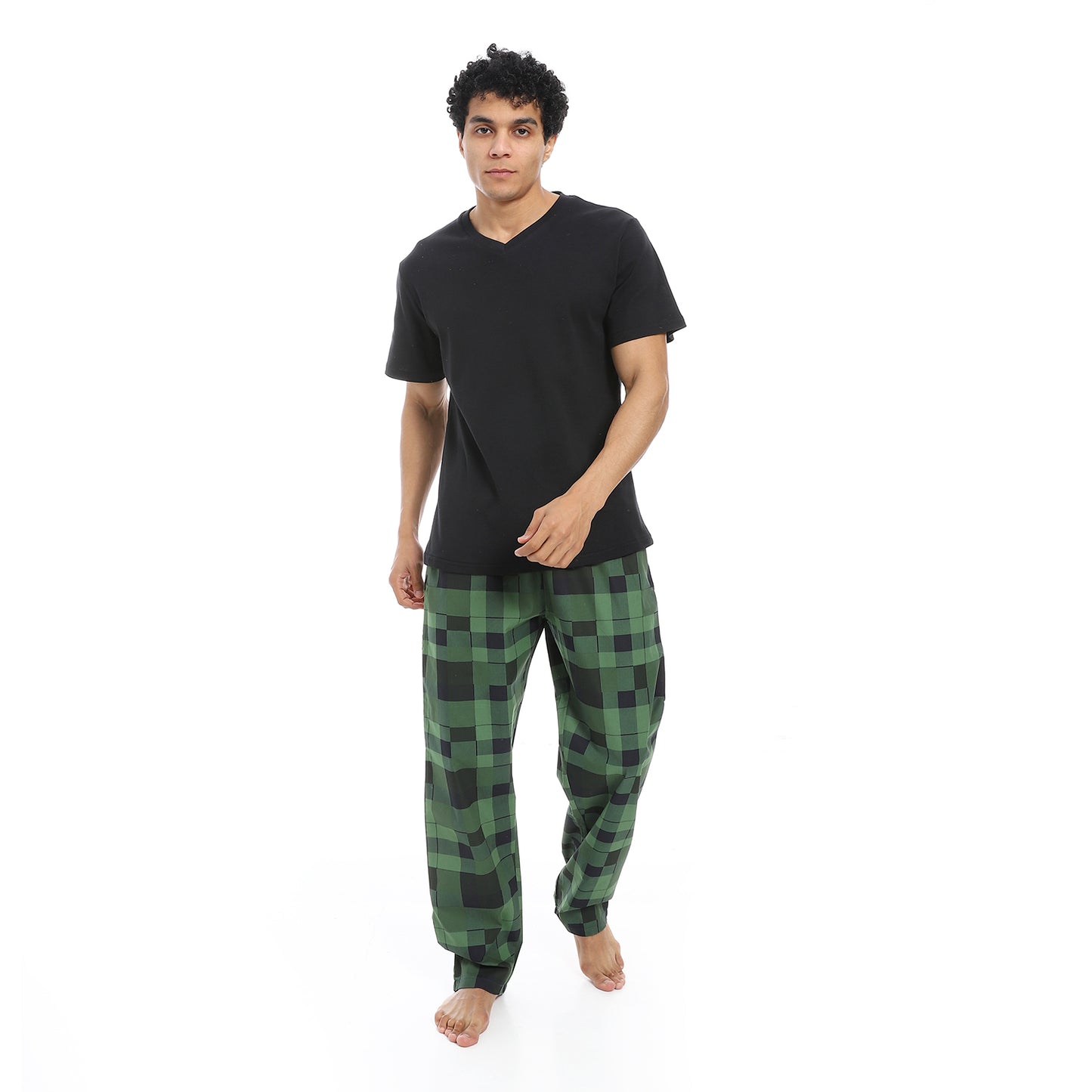 v neck pajama with pants