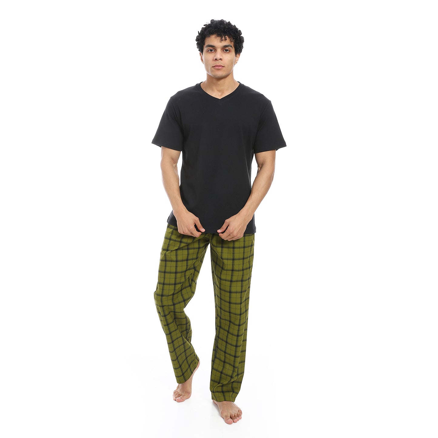 v neck pajama with pants