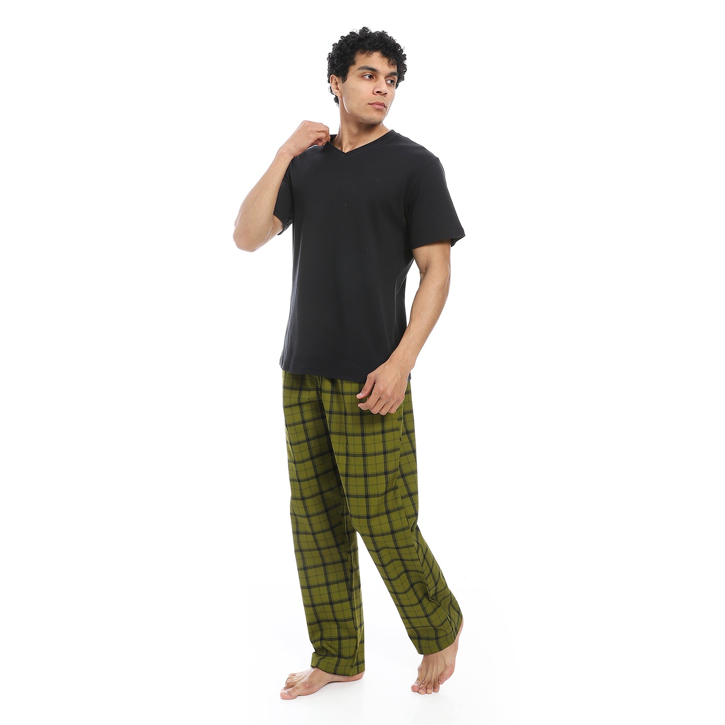 v neck pajama with pants