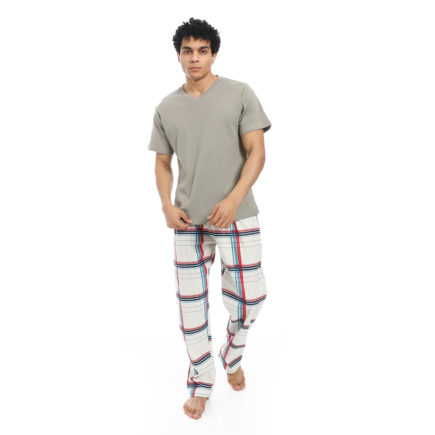 v neck pajama with pants