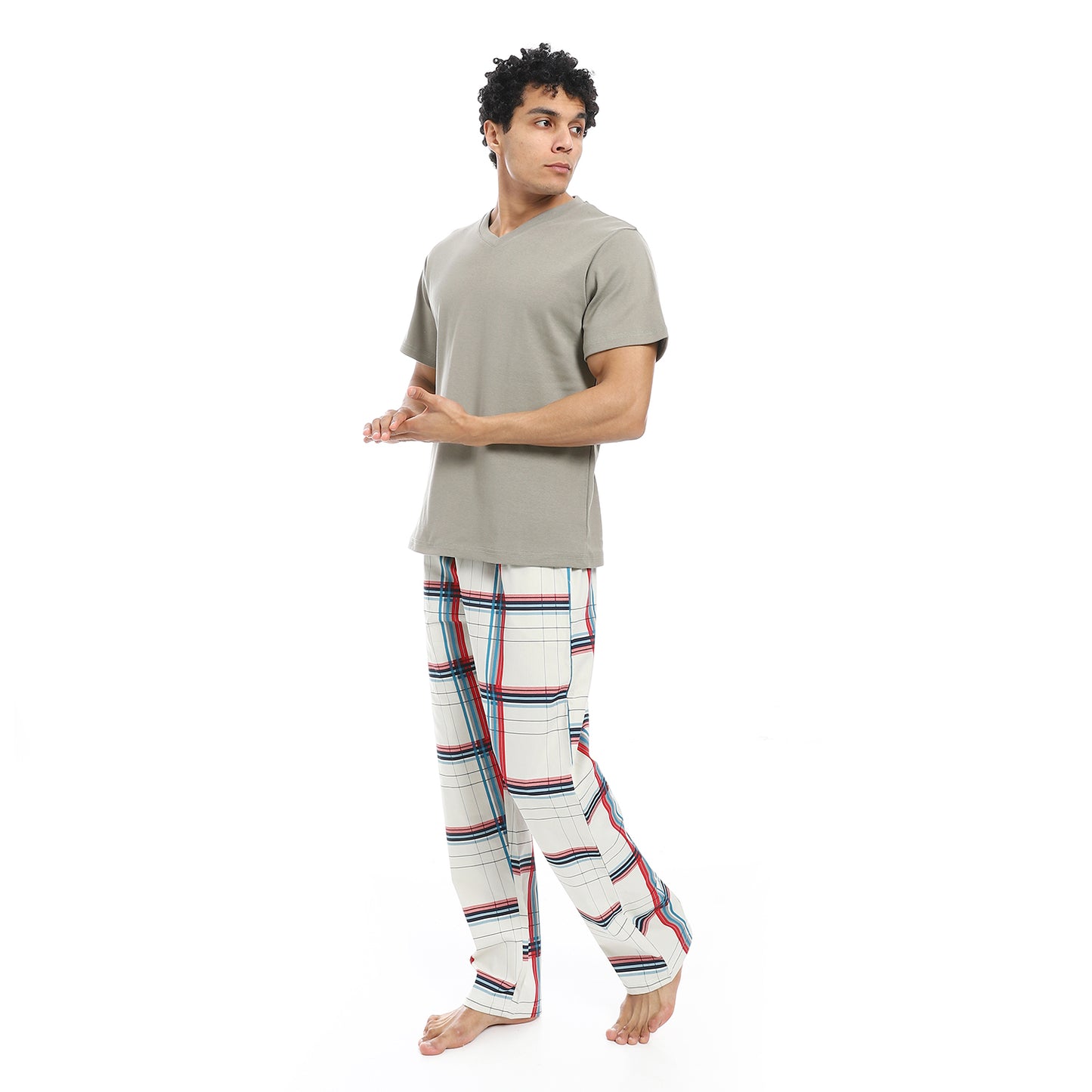 v neck pajama with pants