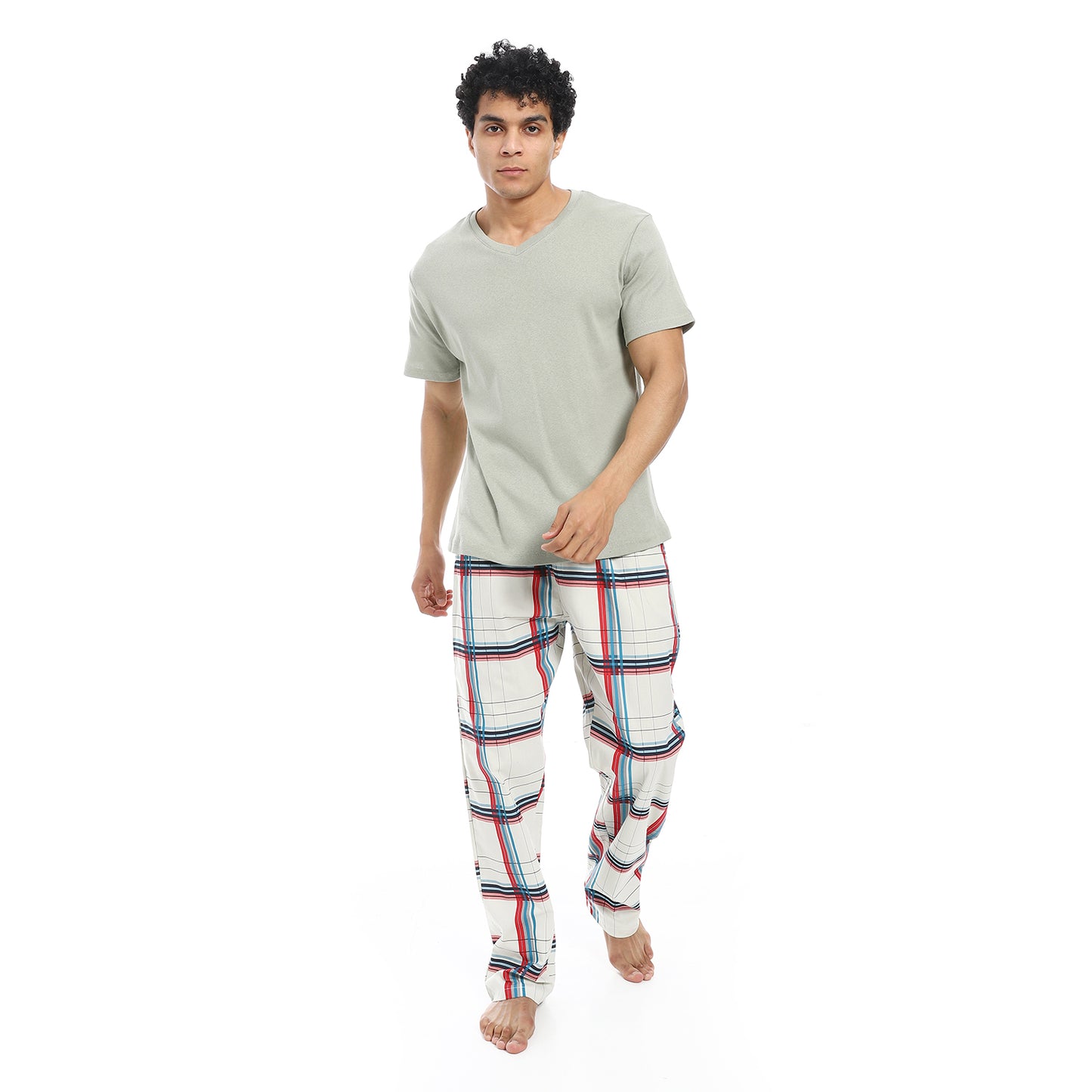 v neck pajama with pants