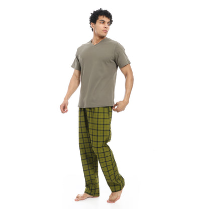 v neck pajama with pants