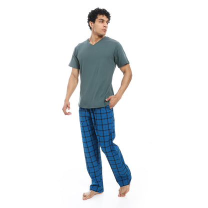v neck pajama with pants