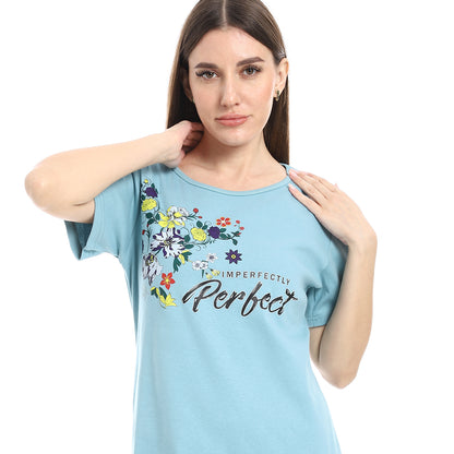 long sleepshirt short sleeves