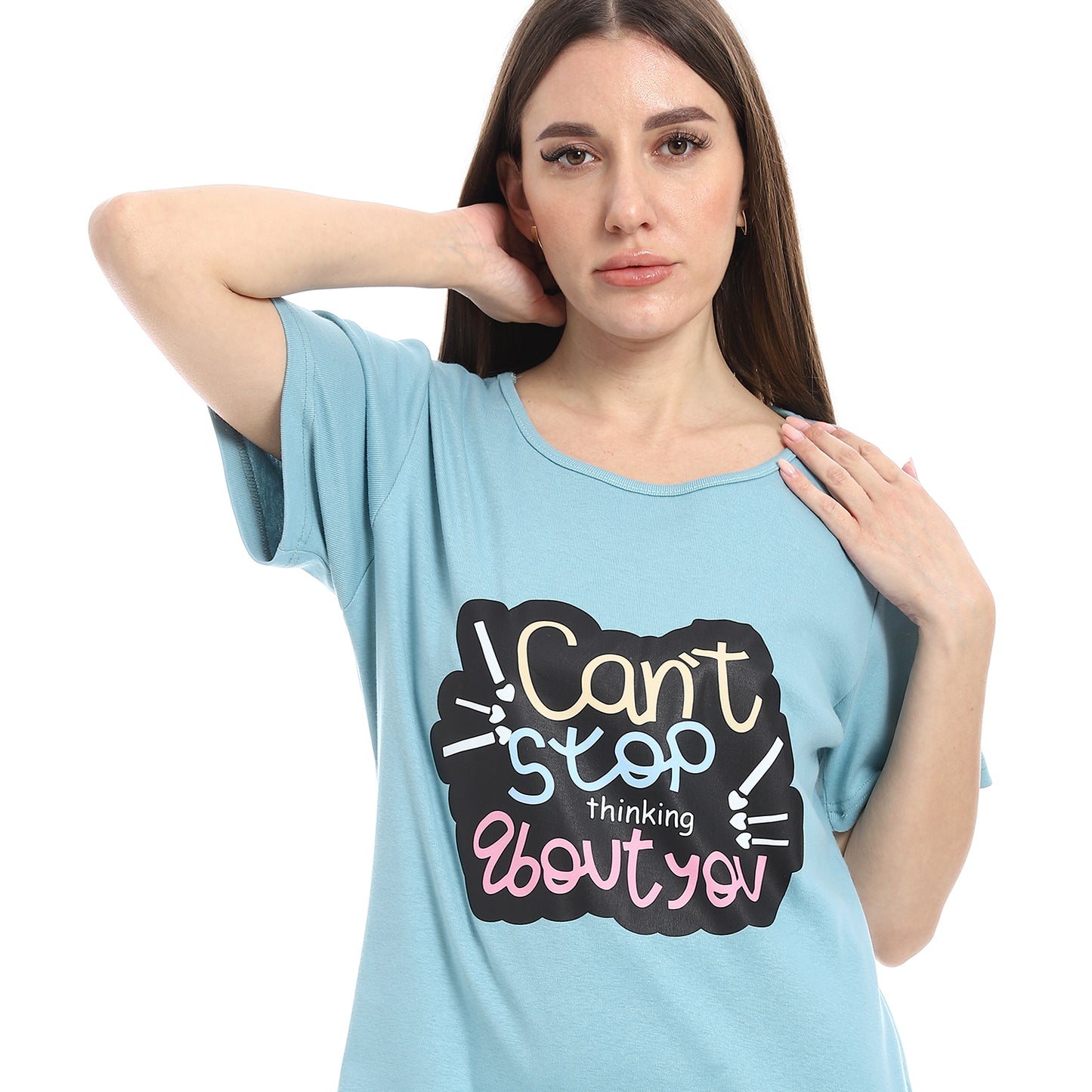 long sleepshirt short sleeves