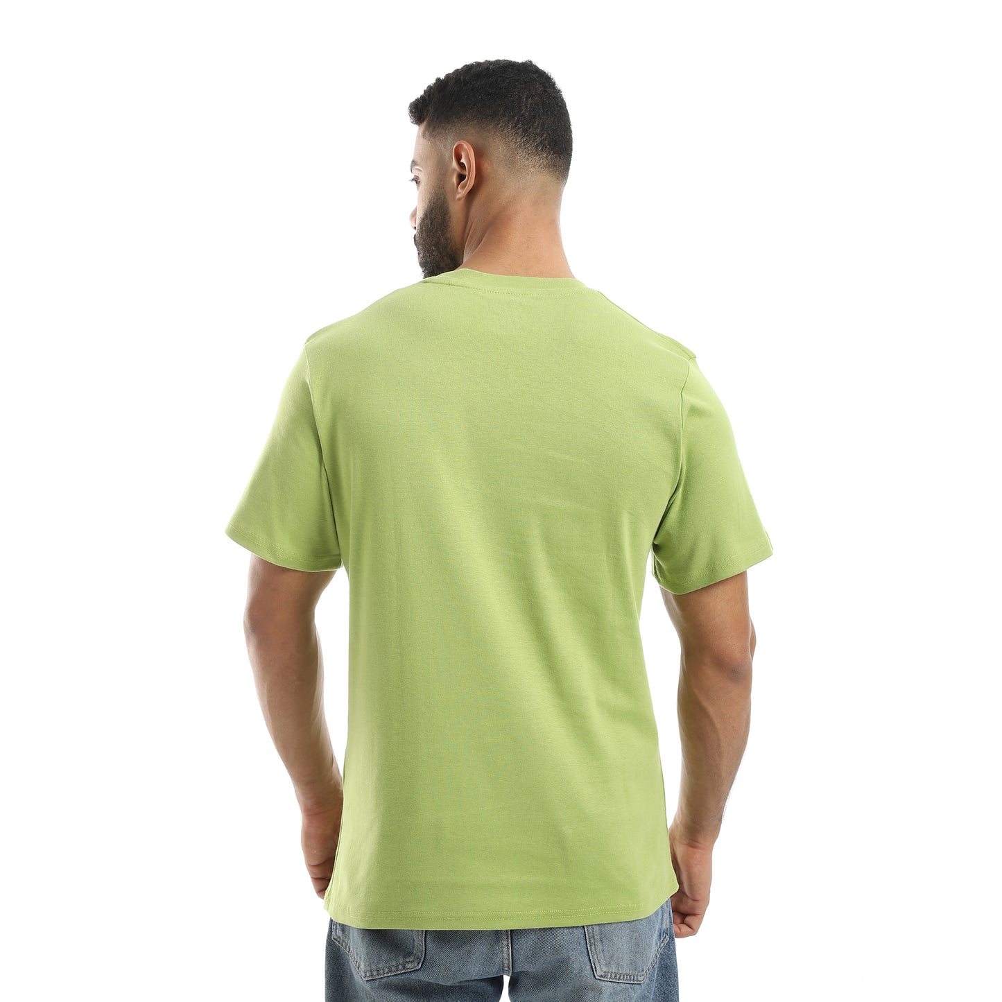 Basic Half Sleeves V- Neck Collar Plain T-Shirt
