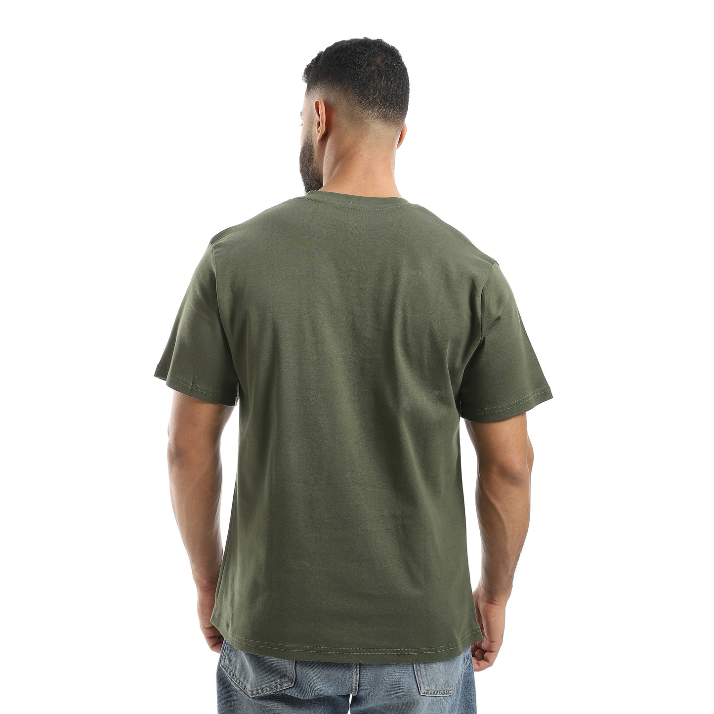 Basic Half Sleeves V- Neck Collar Plain T-Shirt