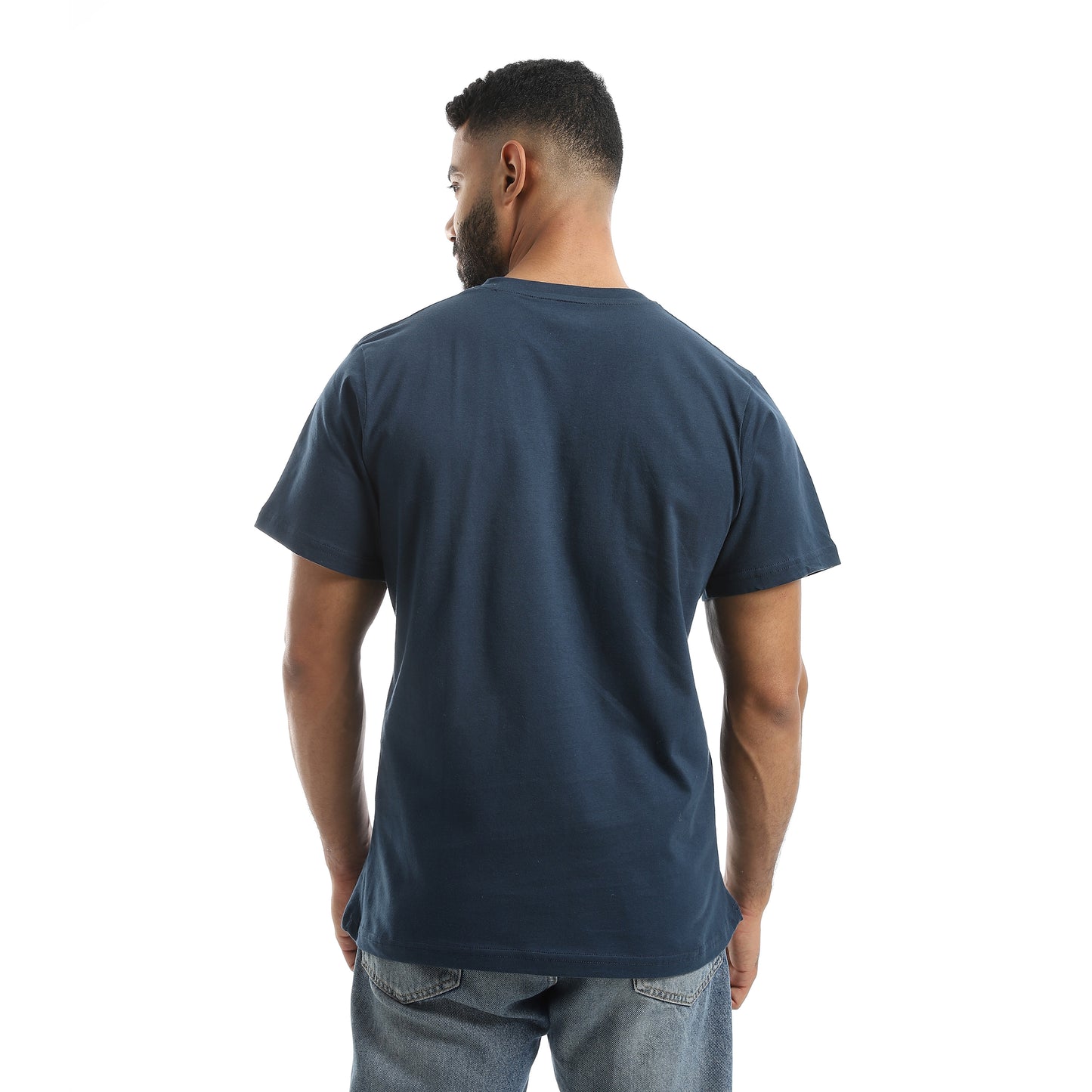 Basic Half Sleeves V- Neck Collar Plain T-Shirt