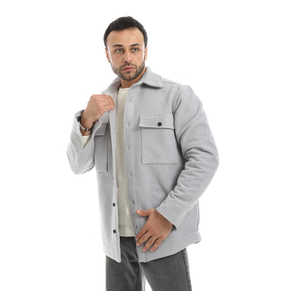 Red Circle Felt Shirt Men