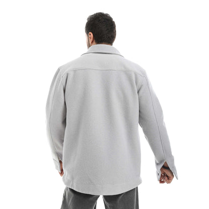 Red Circle Felt Shirt Men