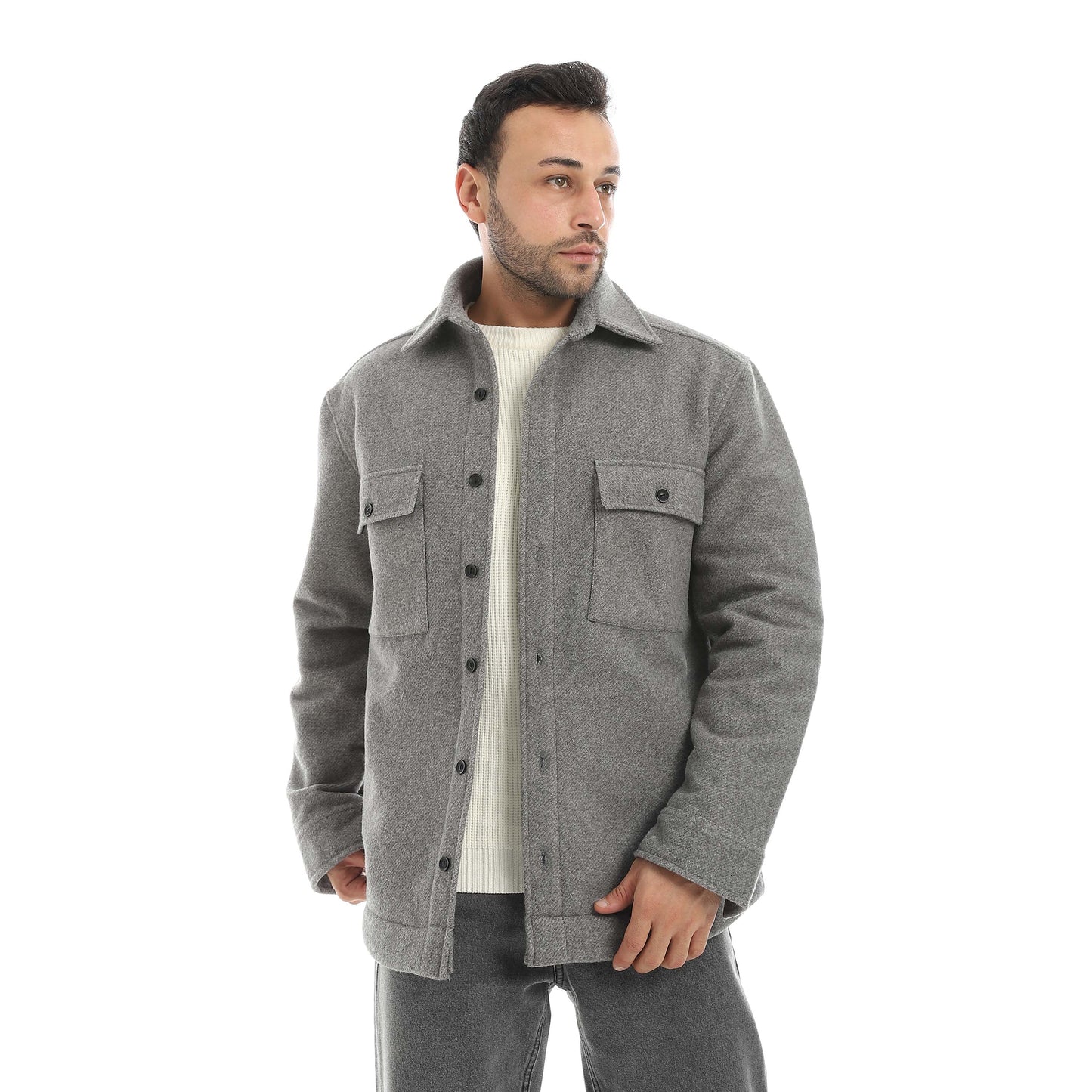 Red Circle Felt Shirt Men