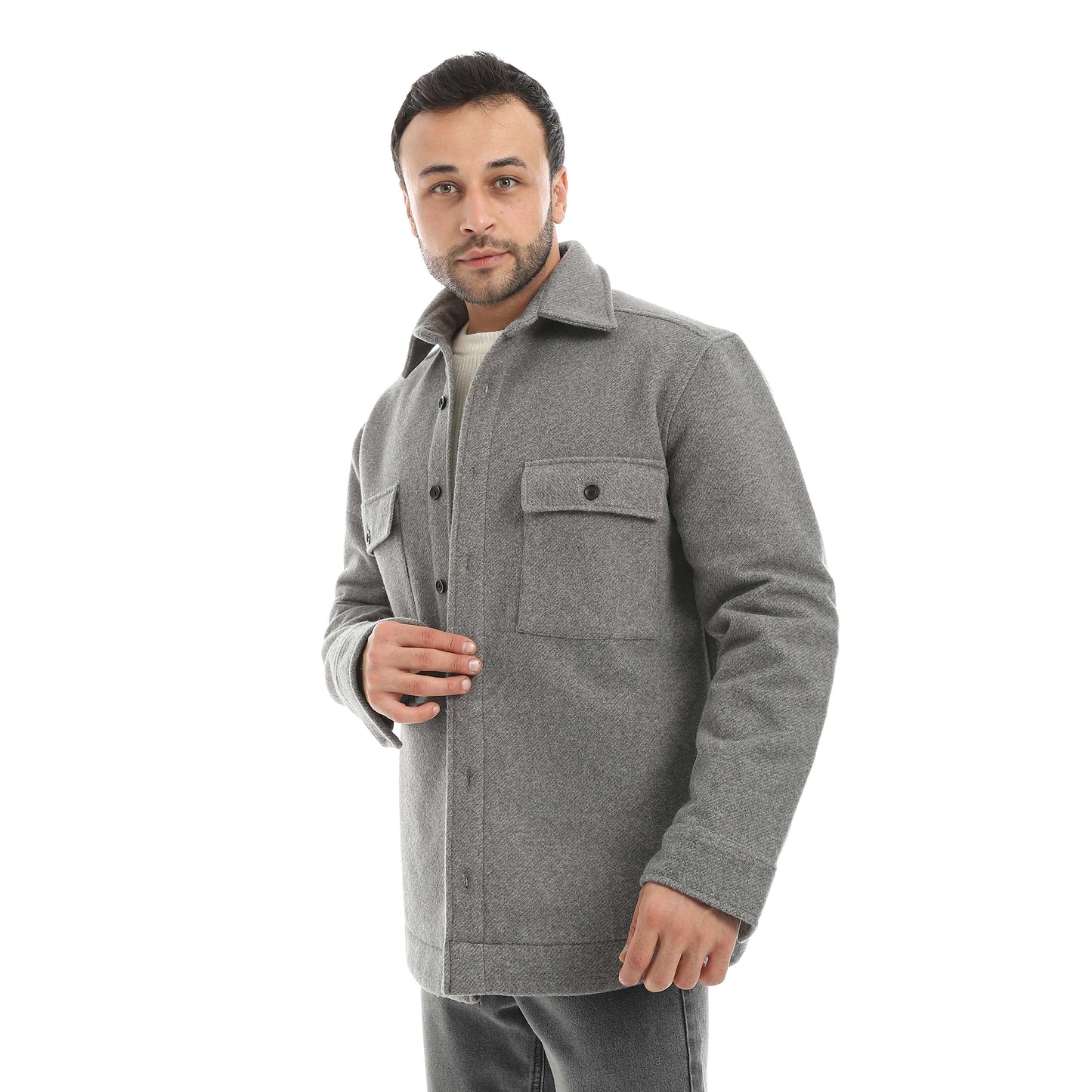 Red Circle Felt Shirt Men