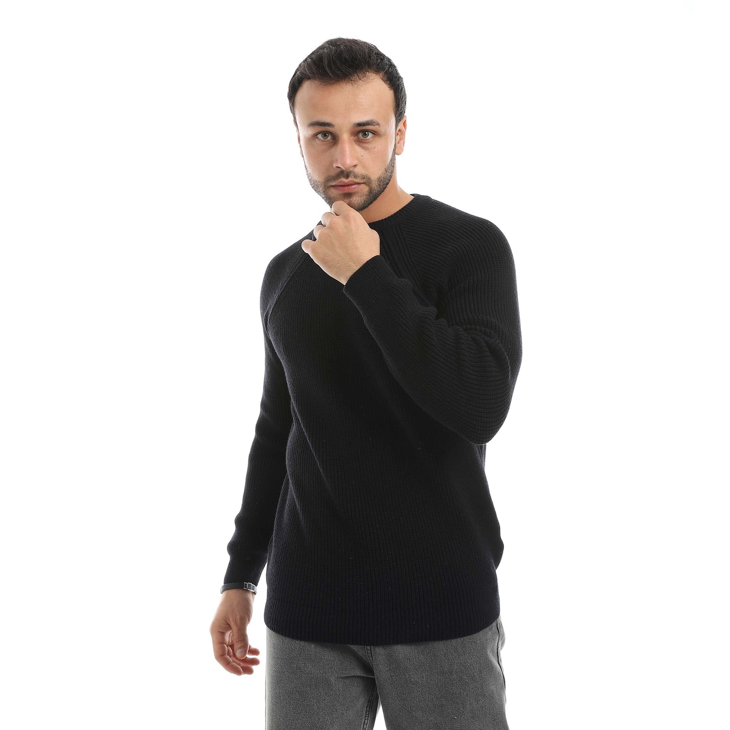 Red Circle Wool Pullover Men