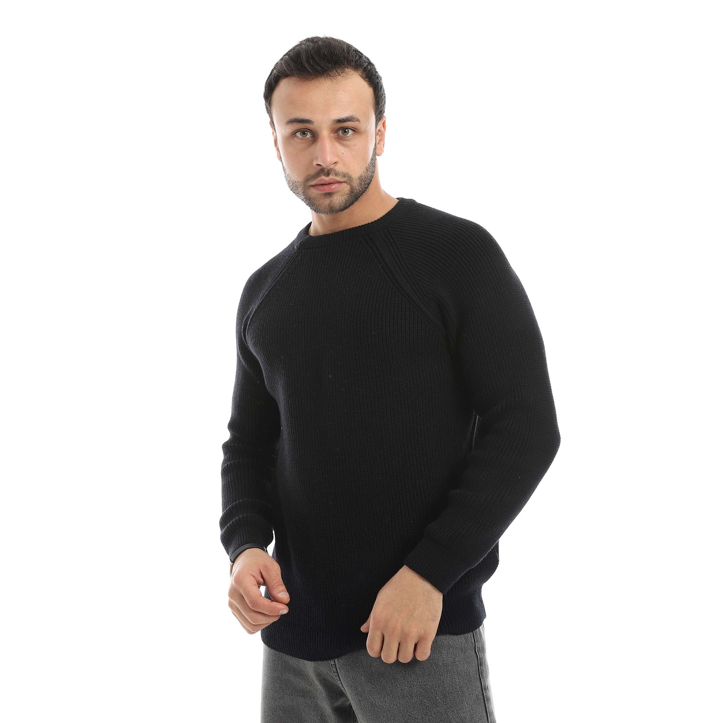 Red Circle Wool Pullover Men