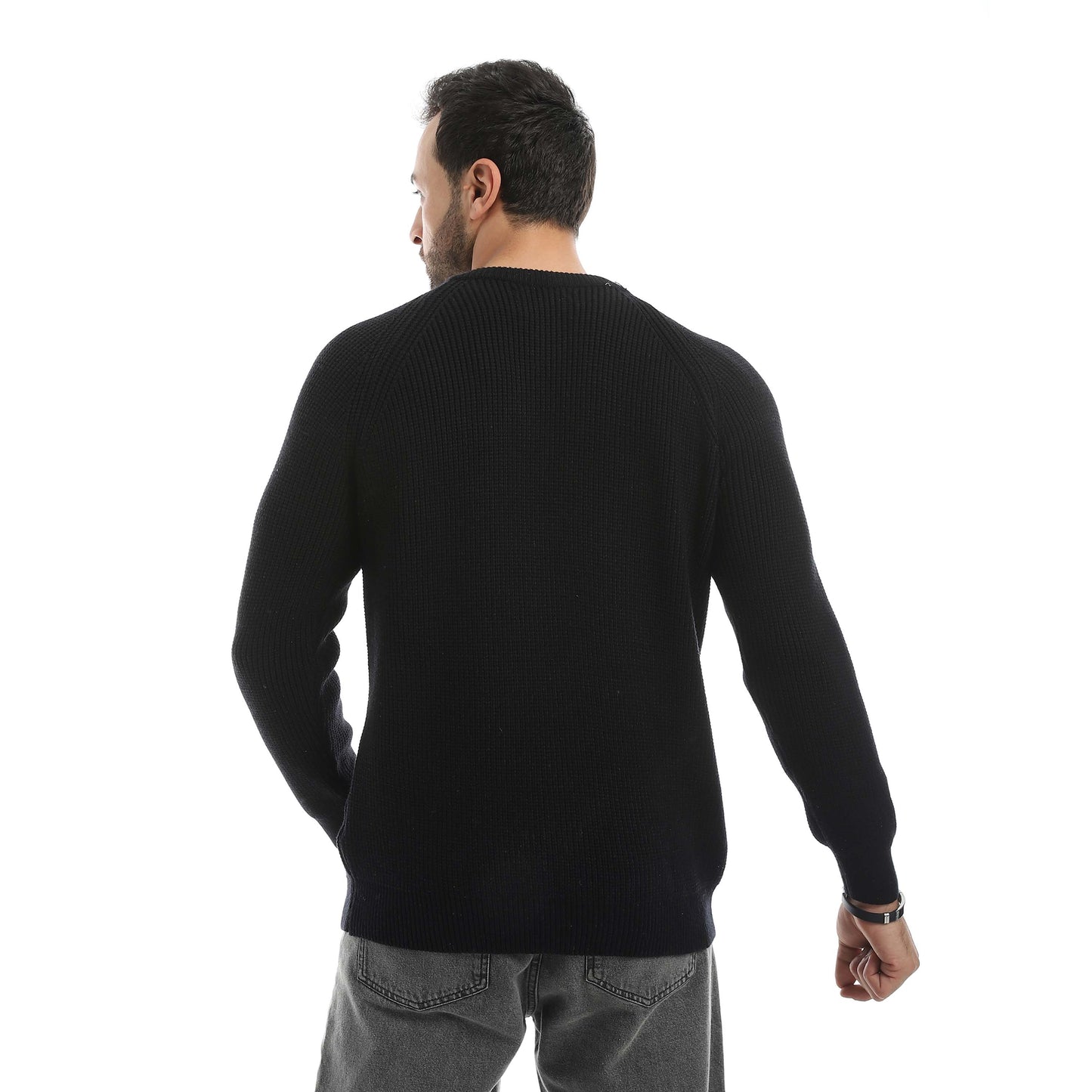 Red Circle Wool Pullover Men