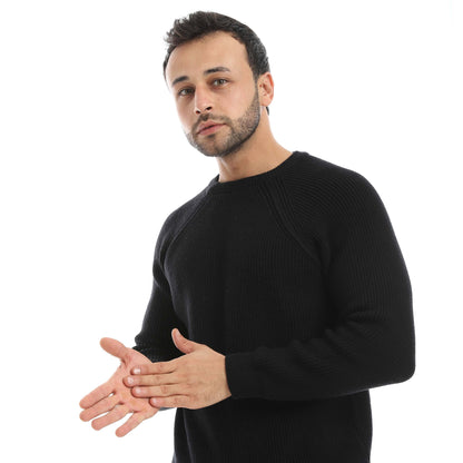 Red Circle Wool Pullover Men