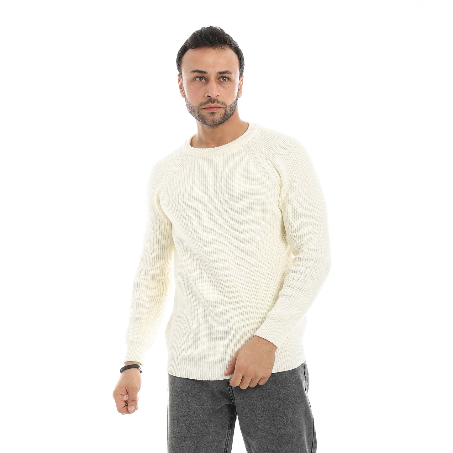 Red Circle Wool Pullover Men