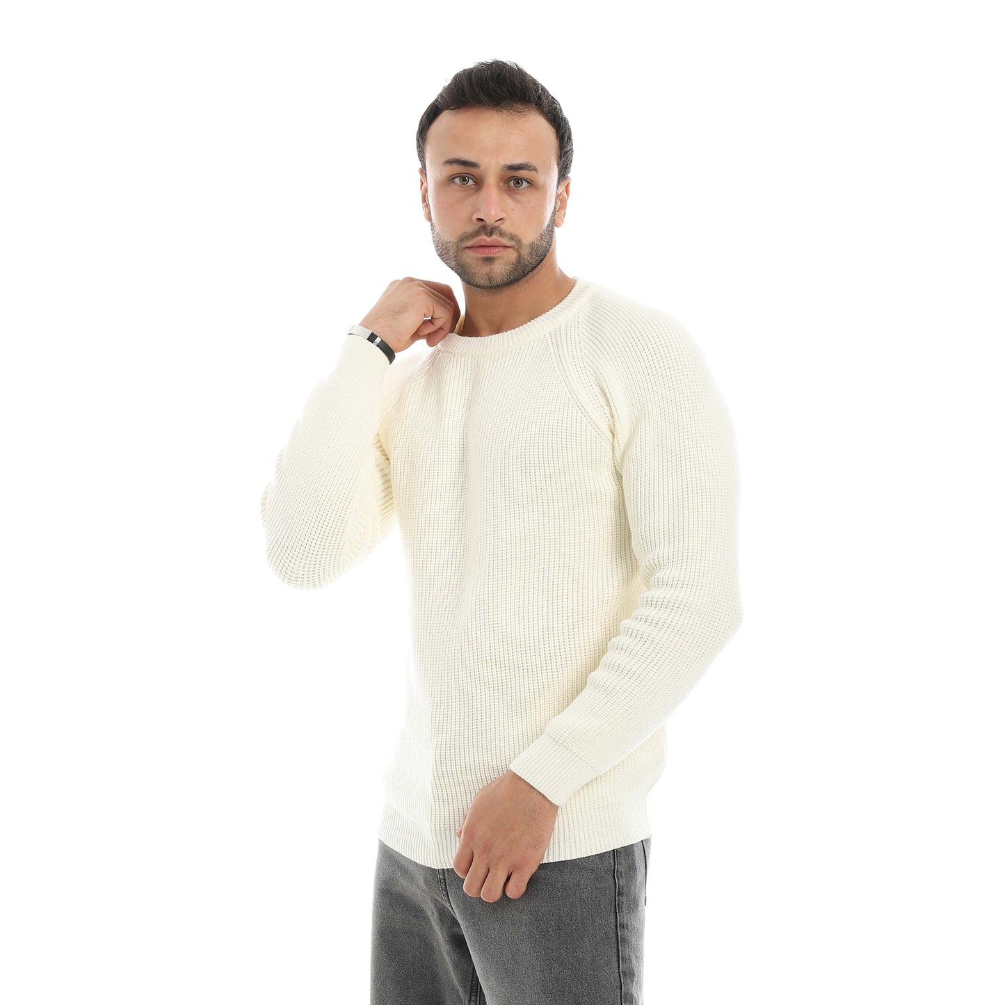 Red Circle Wool Pullover Men