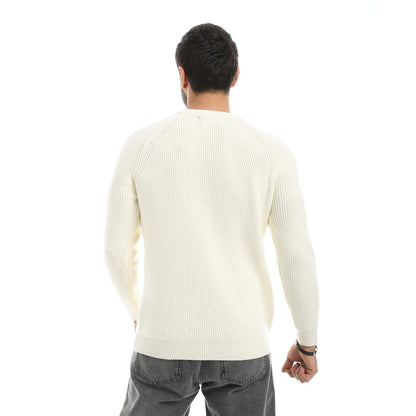 Red Circle Wool Pullover Men
