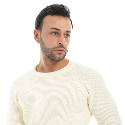 Red Circle Wool Pullover Men