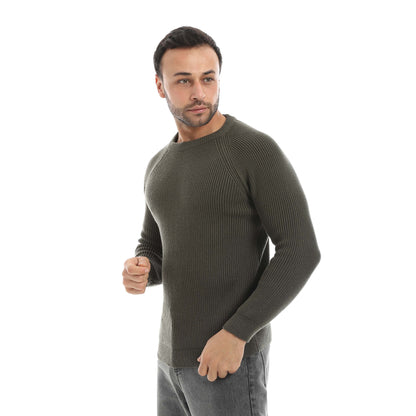 Red Circle Wool Pullover Men