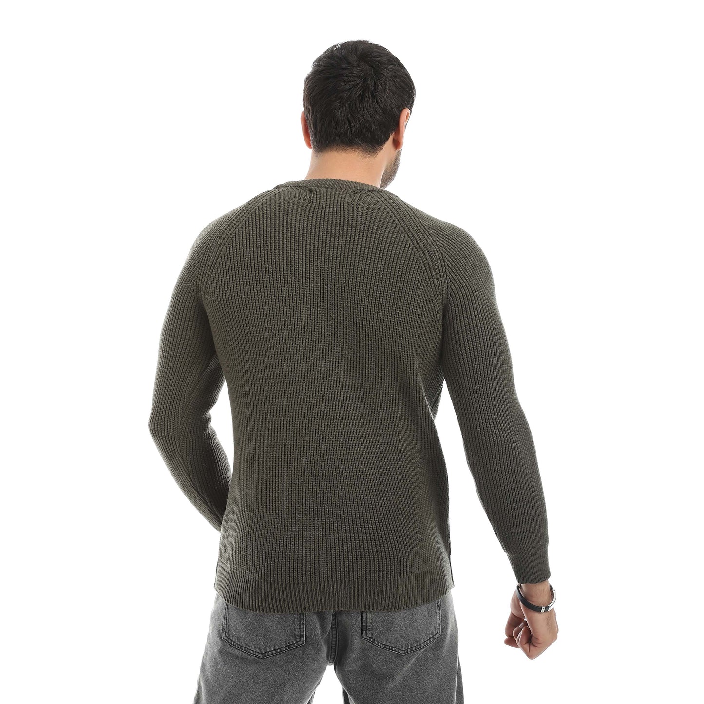 Red Circle Wool Pullover Men