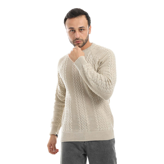 Red Circle Wool Pullover Men
