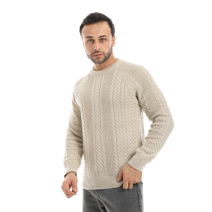Red Circle Wool Pullover Men