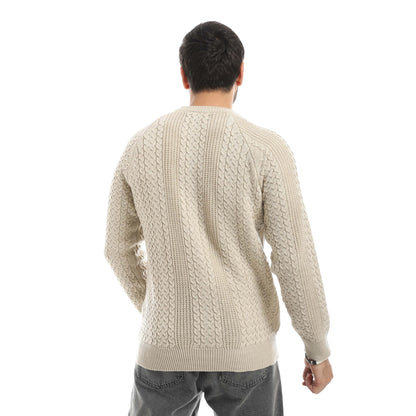 Red Circle Wool Pullover Men